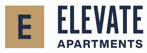 Elevate Apartments logo.